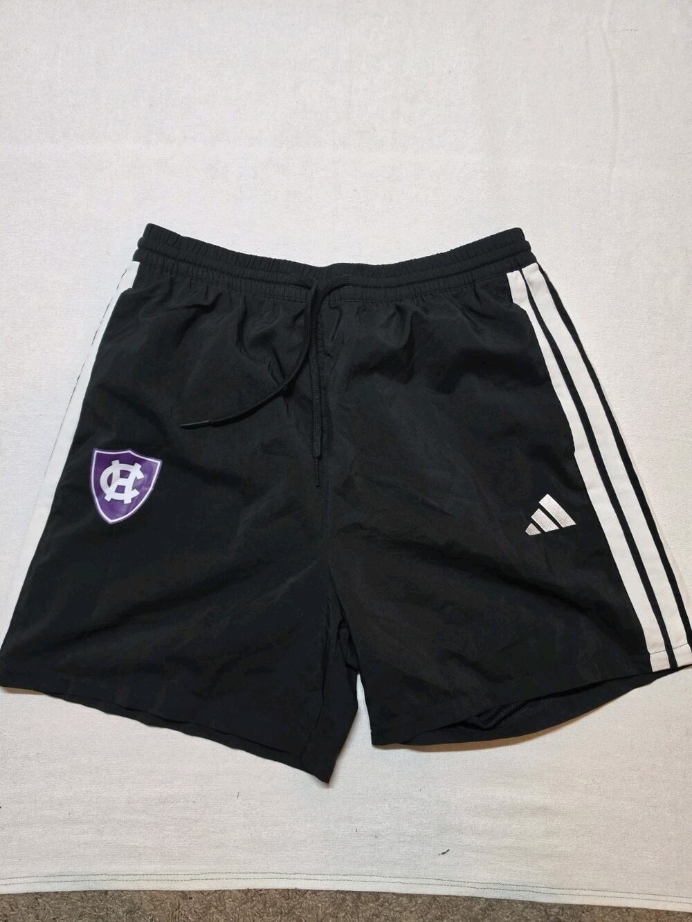 Adidas Holy Cross Crusaders Men’s Large Black Athletic Training Shorts